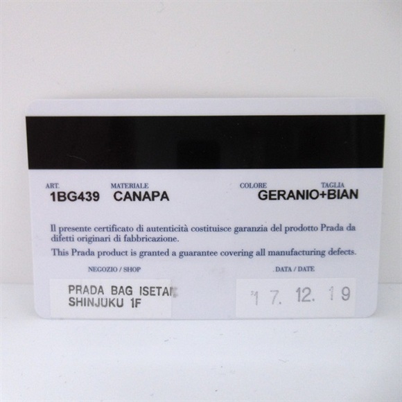 Prada Canapa Logo Handbag  Canvas Tote Bag 1BG439 in Excellent condition - Picture 6 of 14